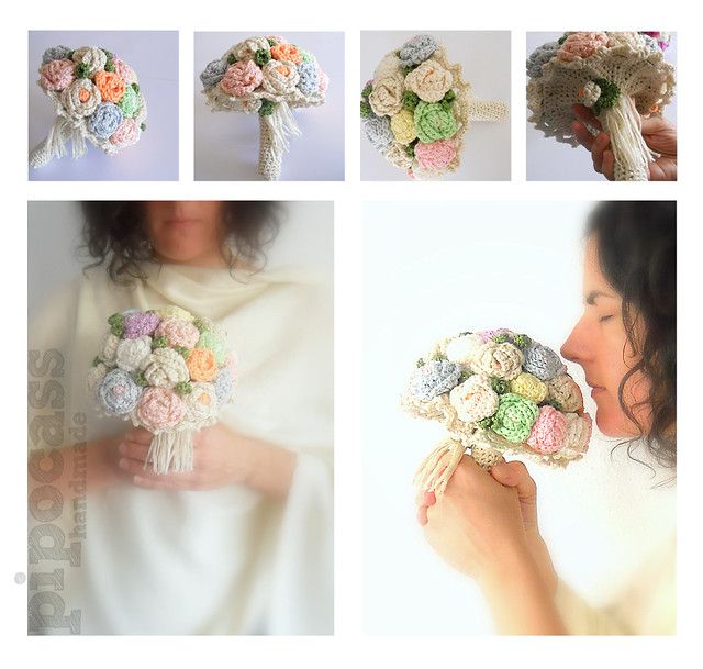 ramo de novia en crochet