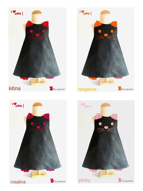 vestidos gatito vaquero