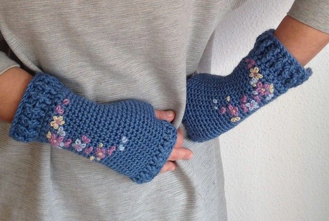mitones bordados 