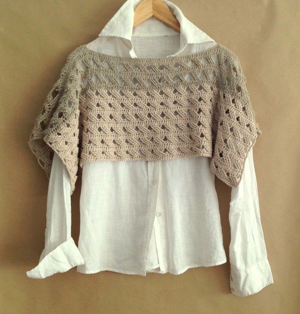 top a crochet en lino