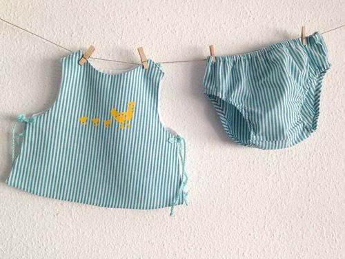 conjunto de bebe estarcito pollitos