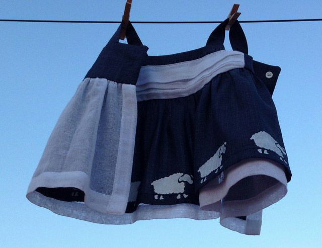vestido de bebé ovejas