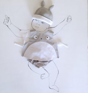 conjunto totoro para bebes 3 piezas