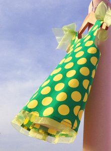 vestido de lunares para bebes