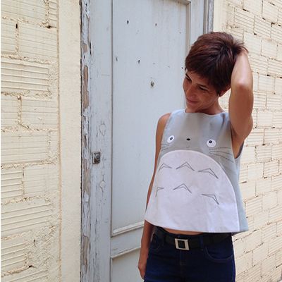blusa totoro para mujer