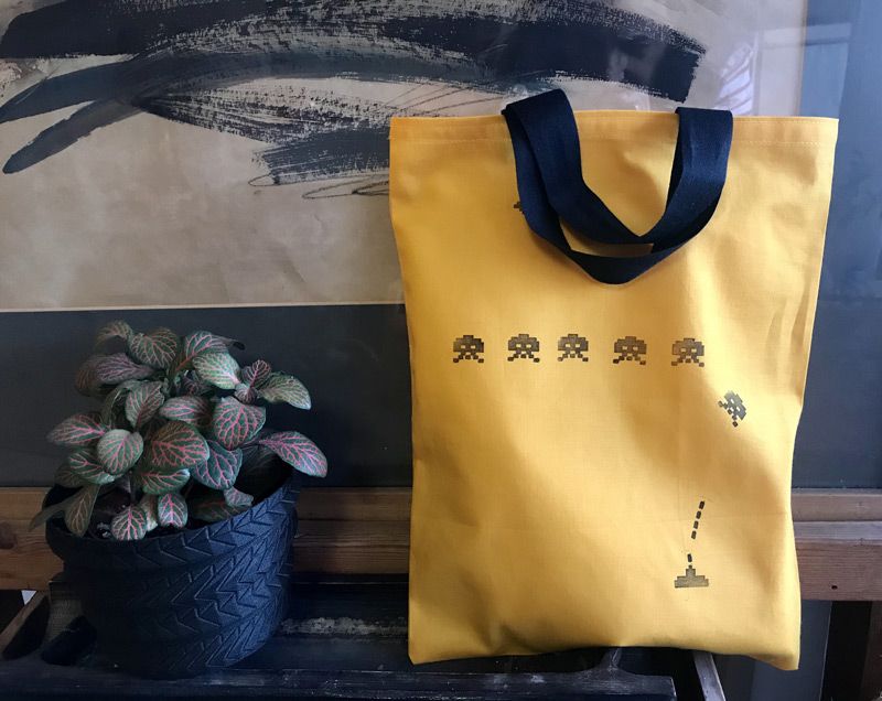 bolsa de guardado de delantal video juego retro