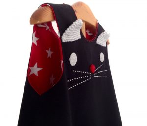 vestido gatita de bebe bordado