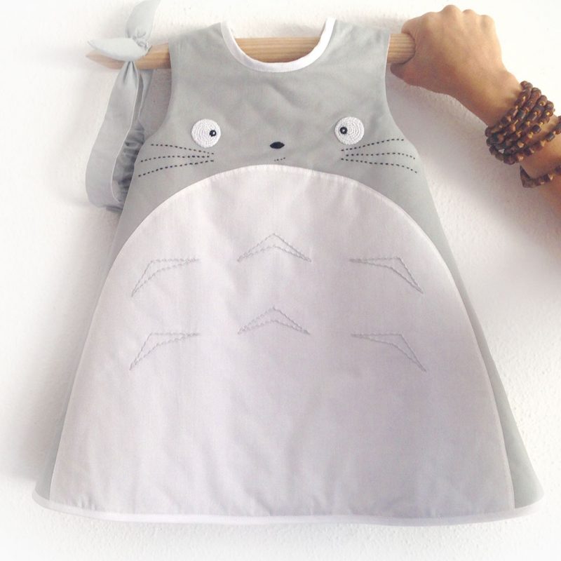 vestido bordado gatuno mi vecino del bosque
