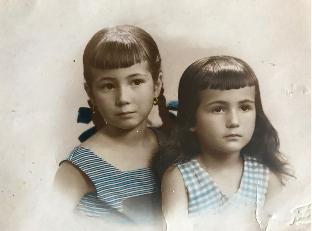 fotobordado de hermanas