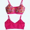 top bordado fucsia