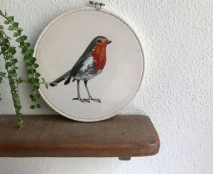 mi primer curso de bordado petirrojo