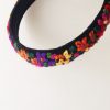 diadema negra floral