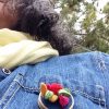 mini broche bordado colorines