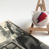 Mini Broches Bowie bordado a mano