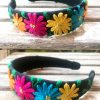 diademas bordadas de colores