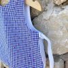 blusa de bebé en cuadros azul