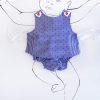 conjunto de bebé en vichy azul