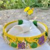 diadema bordada flores