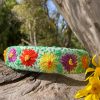 diadema primavera flores bordadas