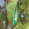 diadema verde bordado geométrico