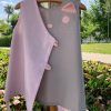 vestido gatita gris bordado