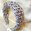 diadema plata para invitada