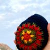 orejeras fantasía tejidas a crochet