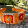 diadema granny tonos naranja