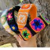 diademas granny tejidas con algodón de colores