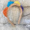 diadema corona en rafia