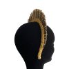 diadema de rafia hecha a mano con flecos
