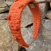 diadema rafia sintetica naranja