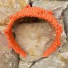 diadema popcorn rafia naranja