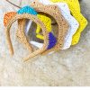 diademas corona en rafia natural