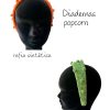 diademas crochet popcorn en varios colores