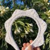halo rafia en blanco a crochet