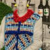 detalle del bordado de la batas en la foto de los abuelos