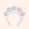 halo flores en rafia para novia