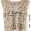 blusa en lino lencera a crochet medidas en plano ancho 49cm y largo 52cm