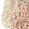 detalle blusa de verano en lino a crochet color natural