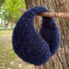orejeras enalpaca bouclé azul noche