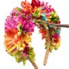 corona en rafia colores vibrantes