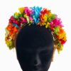tocado de flores en rafia colores vivos